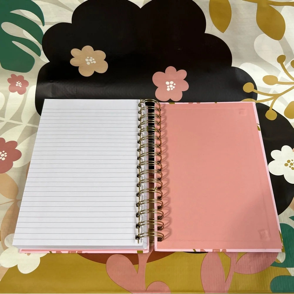 Daisy Flower Child Lined Spiral Hardcover Journal Floral Hippie 70’s Notebook